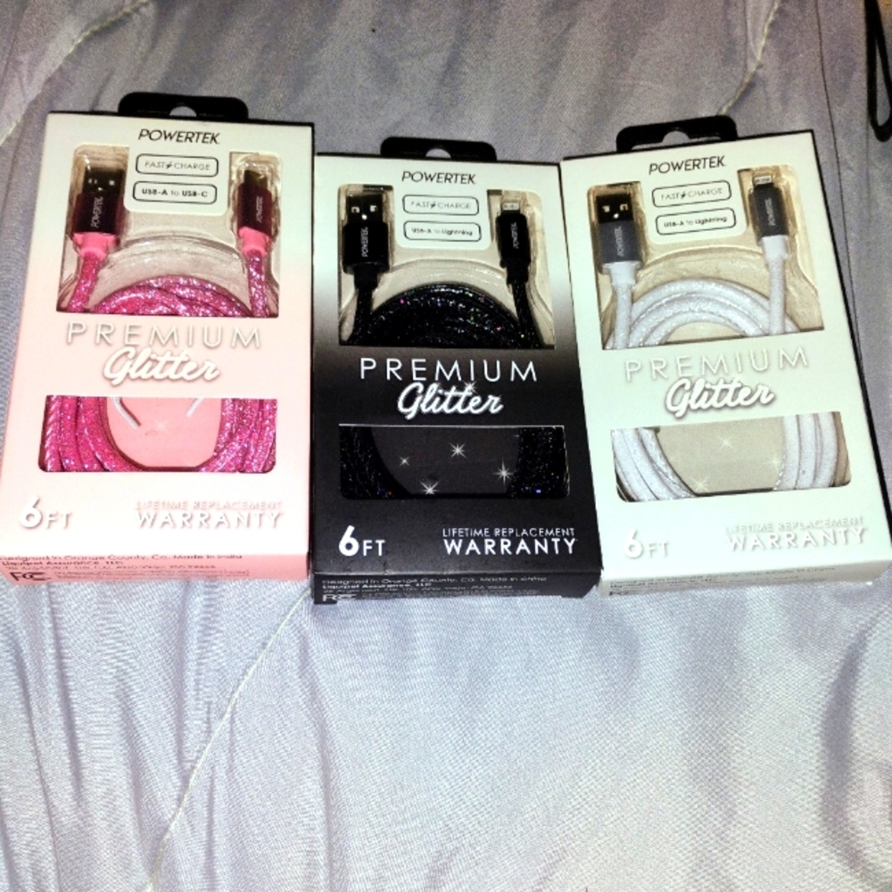 ****Price is for ALL chargers**** Powertek Premium USB to Lightning TRAVEL